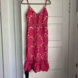 Gianni bini lace midi dress